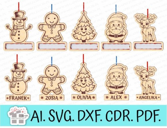 Download Christmas Baubles Personalized SVG Laser - Personalized svg Collection