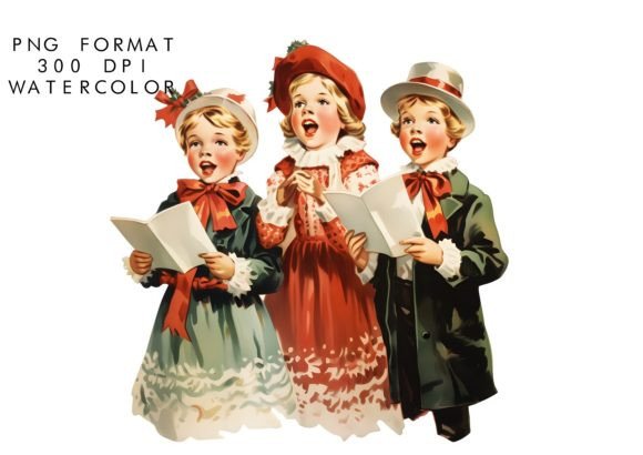 Download Watercolor Christmas Carol Sublimation - Carol Collection