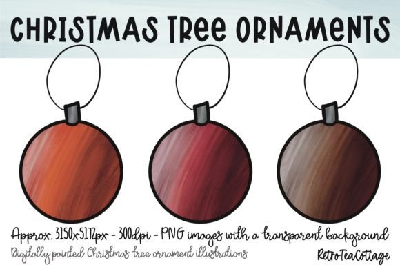 Download Rustic Christmas Tree Bauble Ornaments - Christmas tree Collection