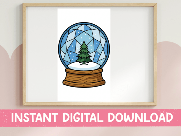 Download Geometric Snow Globe Christmas Tree SVG - Christmas tree Collection