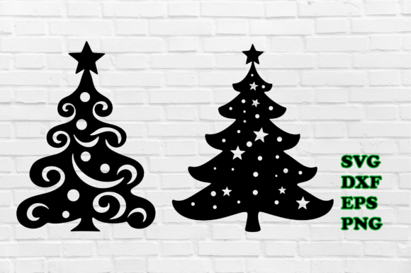 Download Christmas Trees Svg, Cutting Files - Christmas tree Collection
