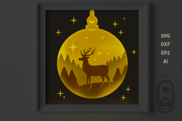 Download 3D Christmas Tree Globe Shadow Box SVG - Christmas tree Collection